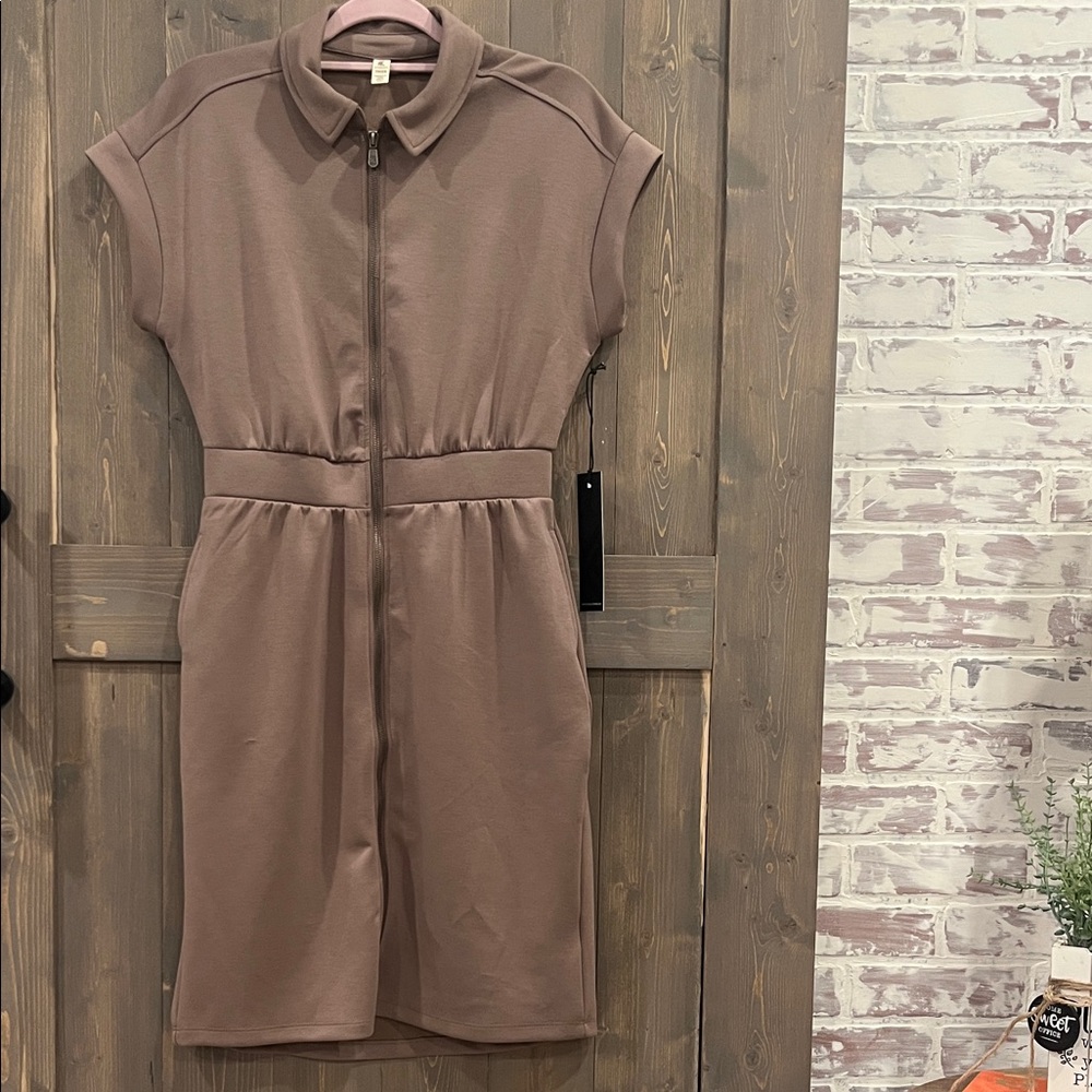 Kyodan Taupe Mini Dress